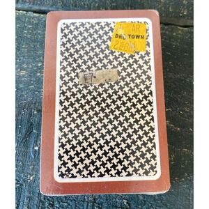 Vintage Trump Casino Playing Cards Black & White Houndstooth Original Wrapping